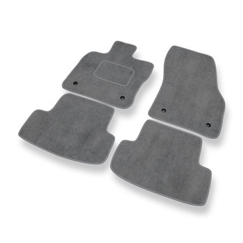 Tapetes de veludo para carros Audi Q2 (2016-....) - Tapetes para carros cinza