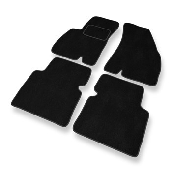 Tapetes de veludo para carros Hyundai Santa Fe I SUV (2000-2006) - Tapetes para carros preta