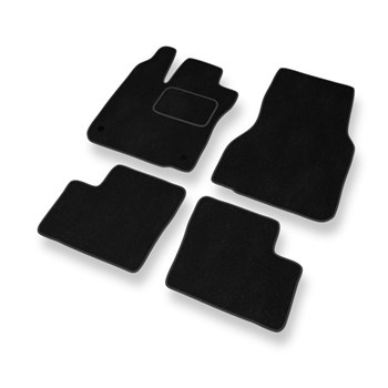 Tapetes de veludo para carros Smart ForFour II Hatchback (2014-2023) - Tapetes para carros preta