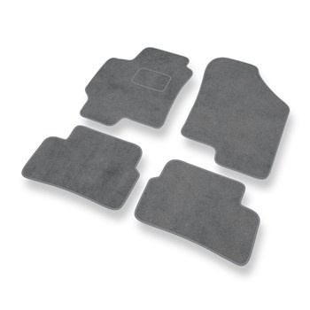 Tapetes de veludo para carros Hyundai Coupe III Coupé (2002-2009) - Tapetes para carros cinza