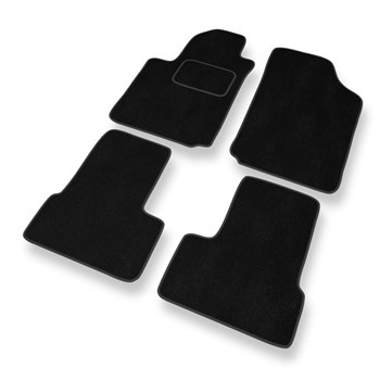 Tapetes de veludo para carros Citroen C3 I Hatchback, Convertível (2002-2009) - Tapetes para carros preta