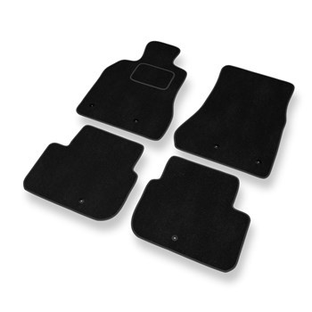 Tapetes de veludo para carros Lexus GS II Sedan (1997-2004) - Tapetes para carros preta