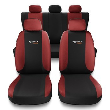 Capas de carro universais para Dacia Sandero I, II (2008-2019) - vermelho