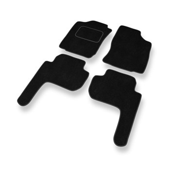 Tapetes de veludo para carros Toyota Land Cruiser J90 SUV (1996-2003) 5 portas - Tapetes para carros preta