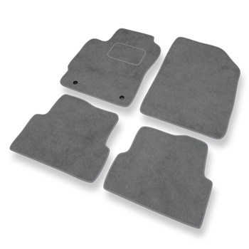 Tapetes de veludo para carros Chevrolet Aveo II T300 Sedan (2011-2020) - Tapetes para carros cinza