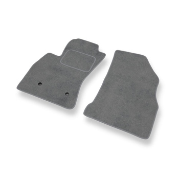 Tapetes de veludo para carros Fiat Doblo II (2010-2022) - Tapetes para carros cinza