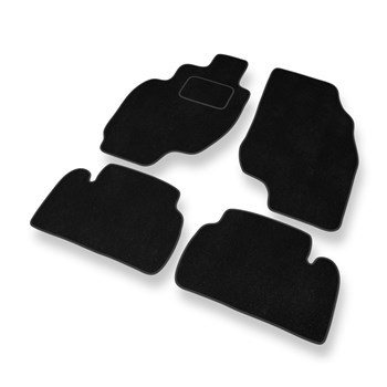 Tapetes de veludo para carros Hyundai Coupe II Coupé (1999-2002) - Tapetes para carros preta