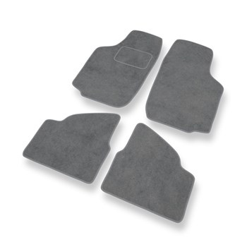 Tapetes de veludo para carros Opel Corsa C (2000-2006) - Tapetes para carros cinza