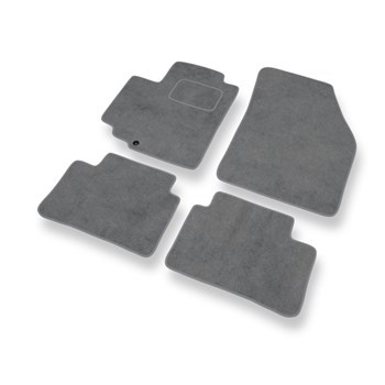 Tapetes de veludo para carros Nissan Pixo Hatchback (2008-2013) - Tapetes para carros cinza