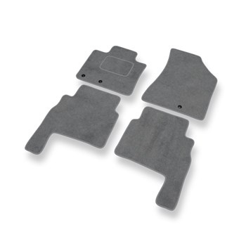 Tapetes de veludo para carros Kia Sorento II SUV (2009-2015) - Tapetes para carros cinza