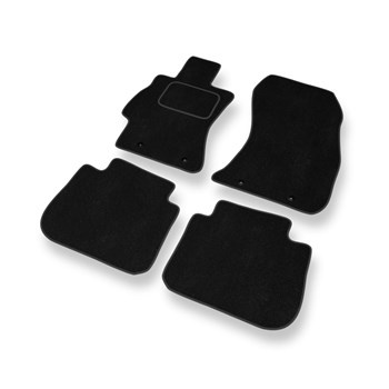 Tapetes de veludo para carros Subaru Legacy V Combo, Sedan (2009-2015) - Tapetes para carros preta