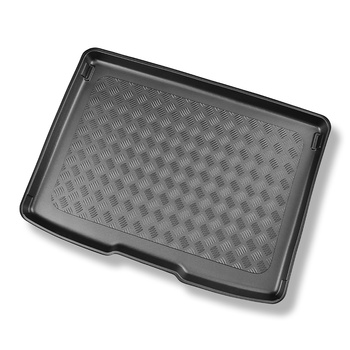 Tapete para a bagageira projetado para Ford Focus IV Hatchback, Active Hatchback (09.2018-....) - parte superior do porta-malas; com roda sobressalente completa; base móvel na posição mais alta