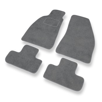 Tapetes de veludo para carros Alfa Romeo GTV Coupé (1995-2006) - Tapetes para carros cinza